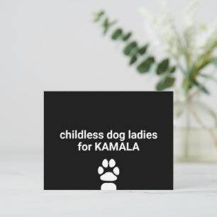 Carte Postale Chiens sans enfants dames pour Kamala plaisir chie