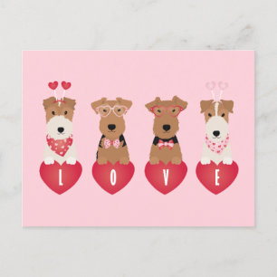 Carte Postale Chiens Terrier de Valentine Welsh Wire Fox