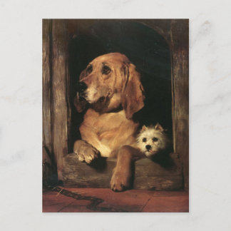 Carte Postale Chiens vintages Meilleurs amis