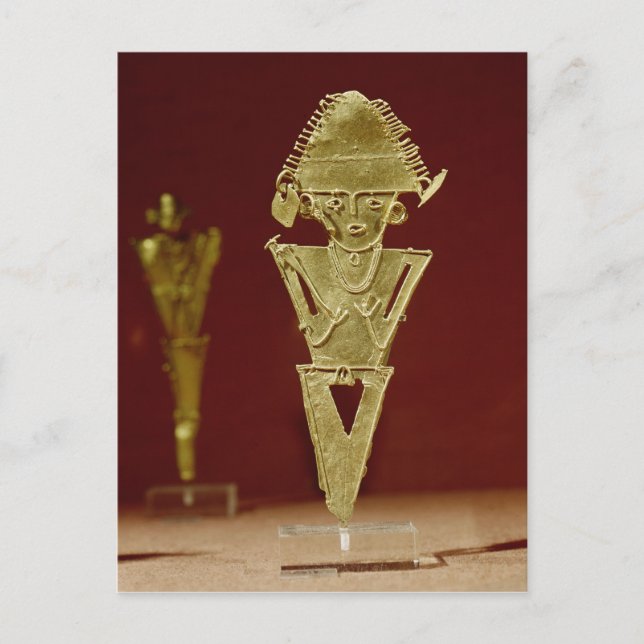 Carte Postale Chiffre anthropomorphe d'un guerrier (Devant)