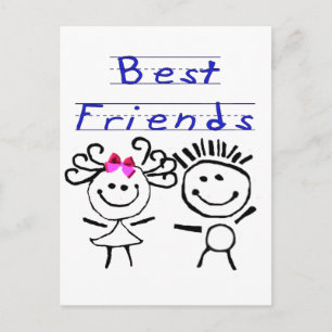 Carte Postale Chiffre des meilleurs amis
