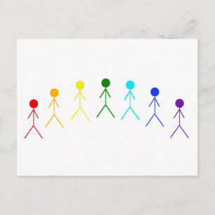 Carte Postale Chiffres Arc-en-ciel - 2