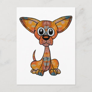 Carte Postale Chihuahua Batik