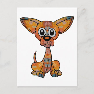 Carte Postale Chihuahua Batik