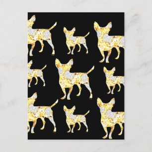 CARTE POSTALE CHIHUAHUA BLING!