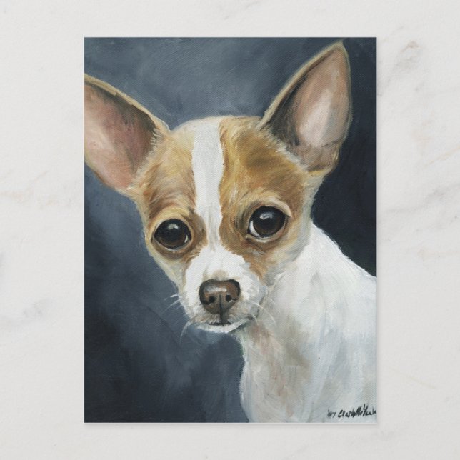 Carte postale "Chihuahua" Dog Art (Devant)