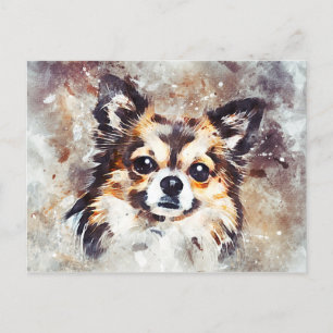 Carte postale Chihuahua Dog Painting