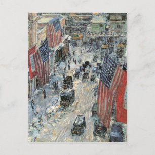 Carte Postale Childe Hassam - Drapeaux sur la Cinquième Avenue H