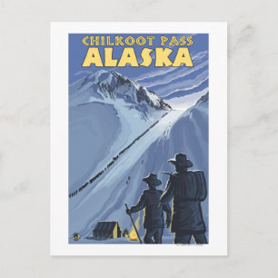 Carte Postale Chilkoot Pass, Alaska Gold Miners