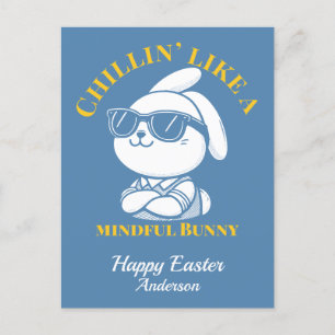 Carte Postale Chillin comme un lapin minable Pâques