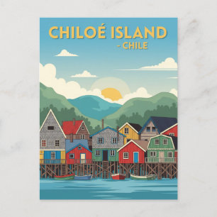 Carte Postale Chiloé Island Chili Voyage