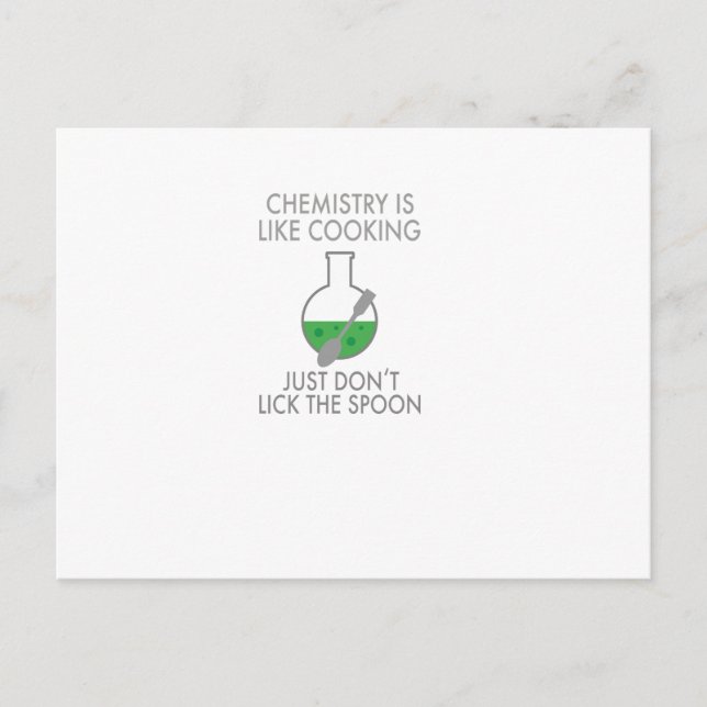 Carte Postale Chimie (Devant)