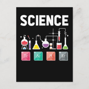Carte Postale Chimie Éléments Laboratoire Sciences Enseignant