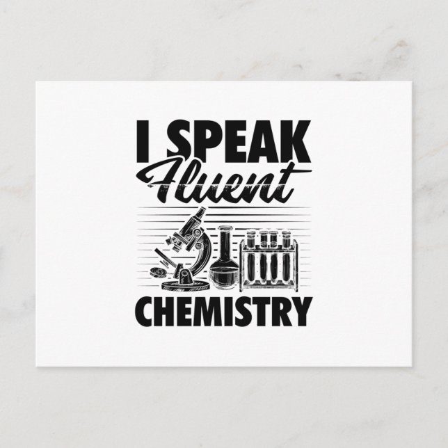 Carte Postale Chimie, paroles de l'enseignant | Cadeaux d'étudia (Devant)