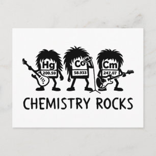 Carte Postale Chimie Rocks Science Rock Band