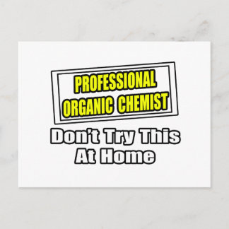 Carte Postale Chimiste bio professionnel...Plaisanterie