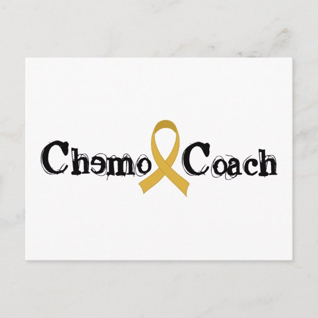 Carte Postale Chimo Coach - Cancer de l'Enfance Ruban Or (Devant)