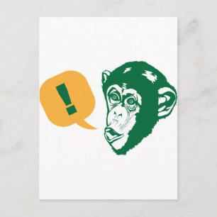 Carte Postale Chimp surprise
