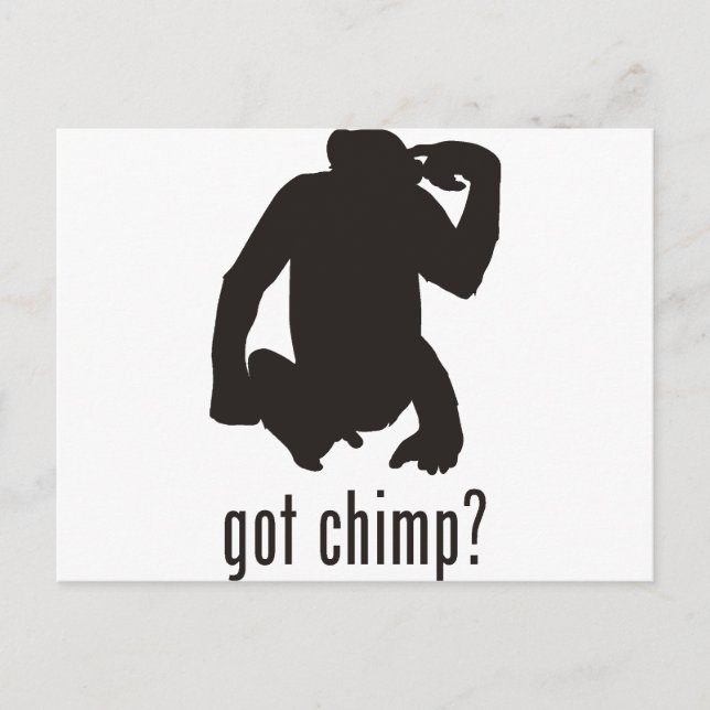 Carte Postale Chimpanzé (Devant)