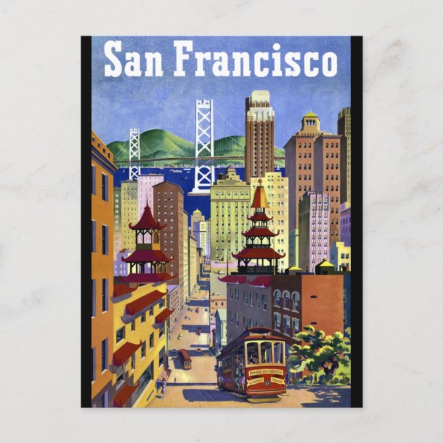 Carte Postale Chinatown de San Francisco (Devant)