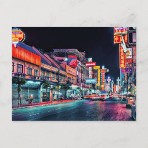 Carte Postale Chinatown la nuit