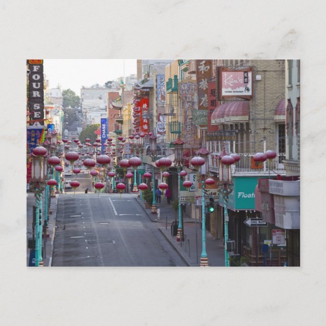 Carte Postale Chinatown sur Grant Street à San Francisco, (Devant)