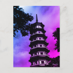 Carte Postale Chine ancienne Canton la pagode fleurie