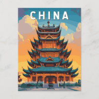 Chine Illustration Voyage Art Vintage