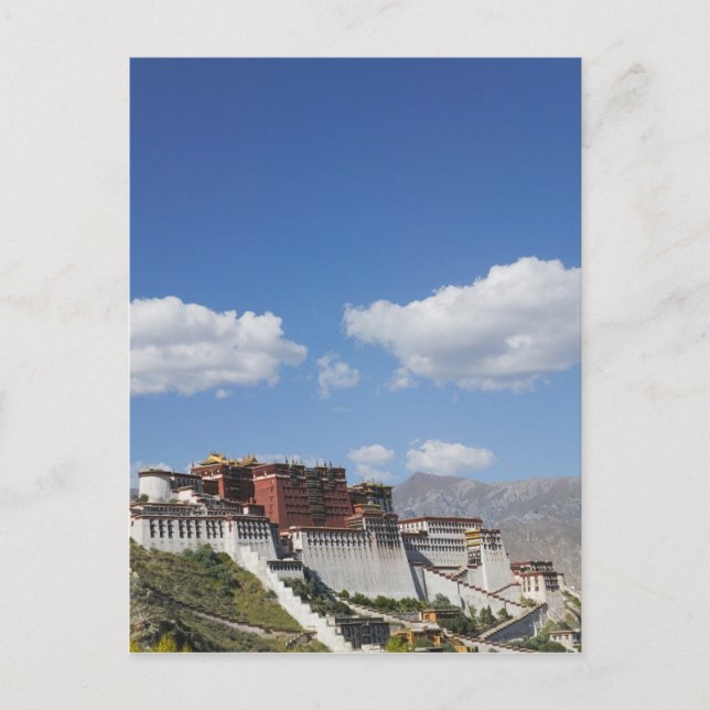 Carte Postale Chine, Tibet, Lhassa, Potala Palace (Devant)