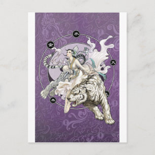 Carte Postale Chinese Spirit of the Tiger w Chinese Elemental