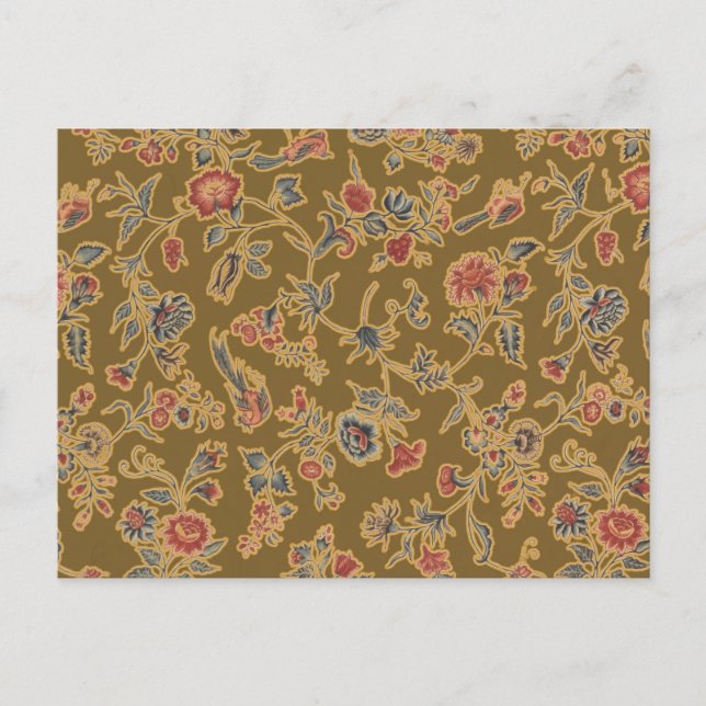 Carte Postale Chintz Fleur Classique Joli Design Floral Doux (Devant)