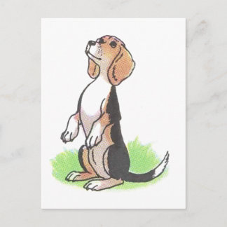 Carte Postale Chiot attendu