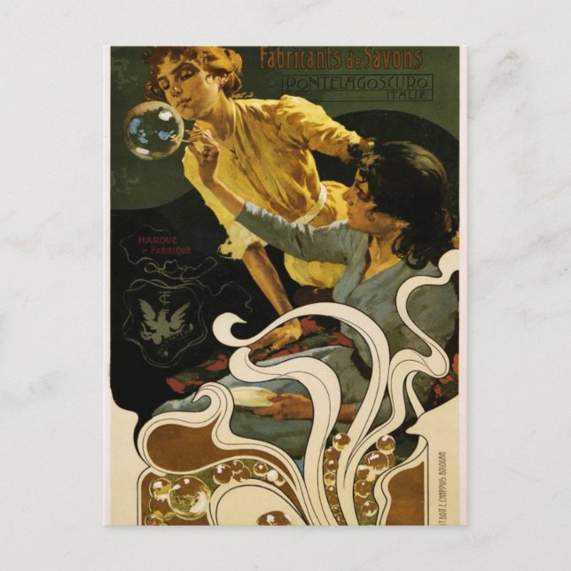 Carte Postale Chiozza e Turchi, fabricant de savons (Devant)