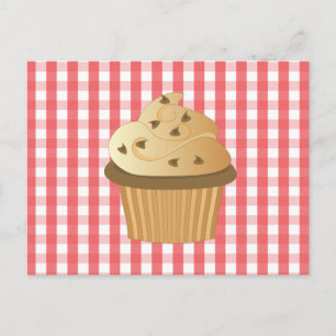 Carte Postale Chip Cupcake au chocolat