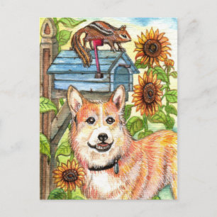 Carte Postale Chippy et Chipmunk par boîte aux lettres