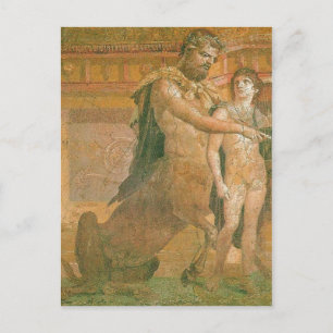 Carte Postale Chiron récapitulatif instruit jeune Achille exp