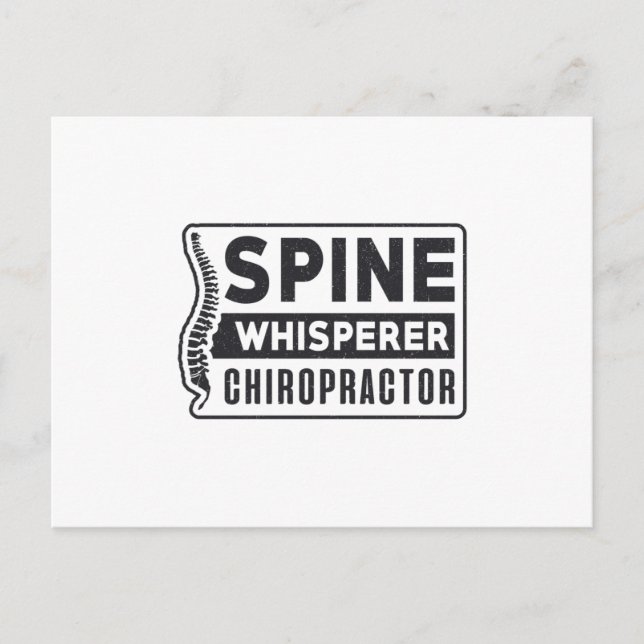 Carte Postale Chiropracteur Thérapie Chiropratique (Devant)