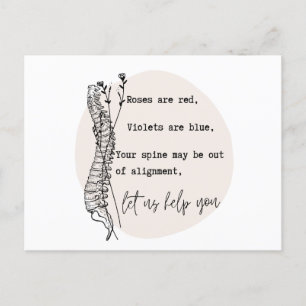 Carte Postale Chiropractic Valentine's Day, Chiropractic, Chiro