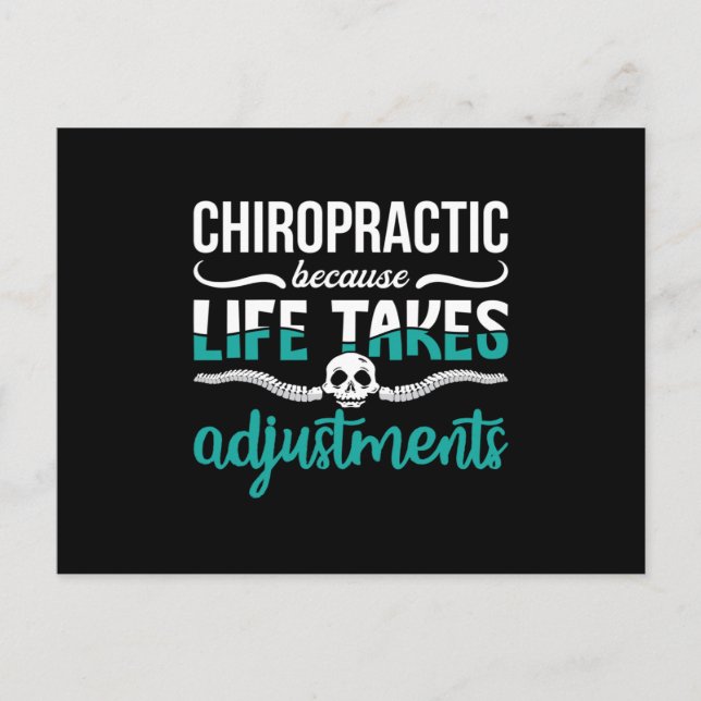 Carte Postale Chiropraticien Chiro Chiropratique parce que la co (Devant)
