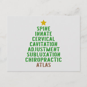 Carte Postale Chiropratique Noël, Chiropratique
