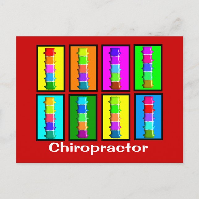 Carte Postale Chiropratitor Popart Dons (Devant)