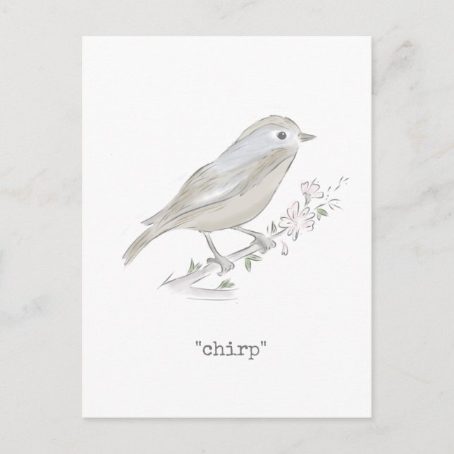 Carte Postale Chirp Little Finch (Devant)
