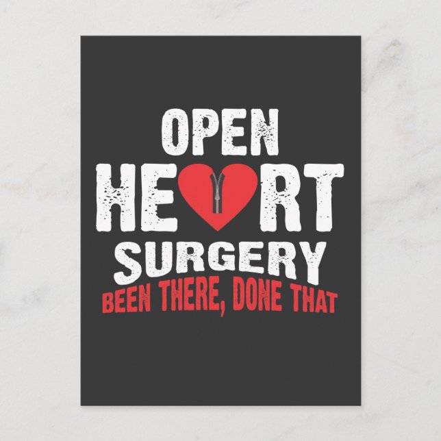Carte Postale Chirurgie cardiaque ouverte - Récupération de la d (Devant)