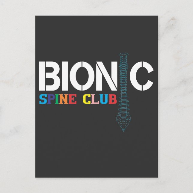 Carte Postale Chirurgie de la colonne vertébrale Récupération Fu (Devant)