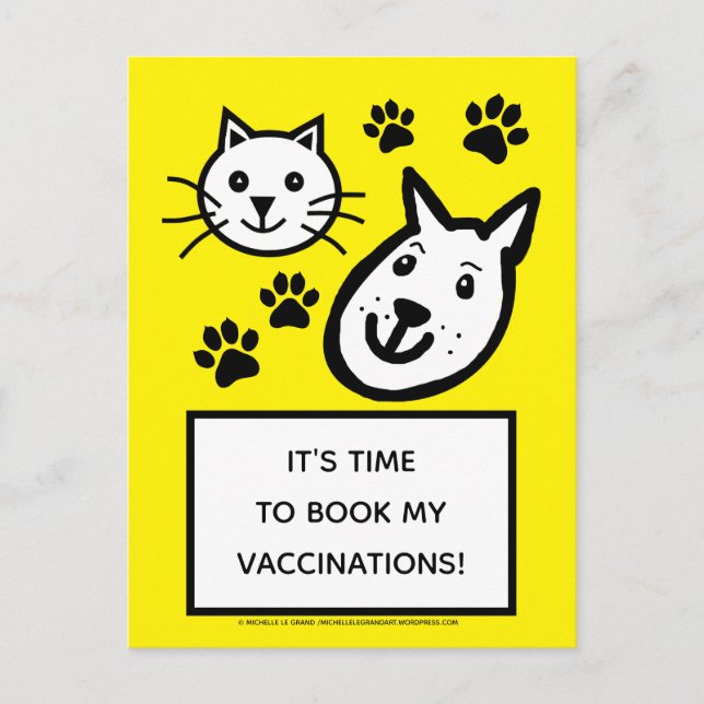 Carte Postale Chirurgie pour animaux de petite taille Rappel de  (Devant)