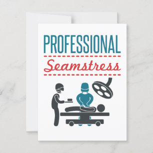 Carte Postale Chirurgie "Professional Seamstress"