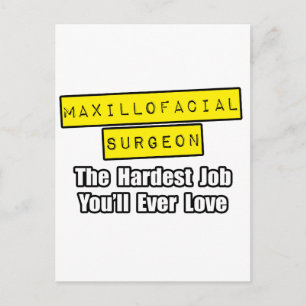 Carte Postale Chirurgien Maxillo-facial...Travail le plus diffic