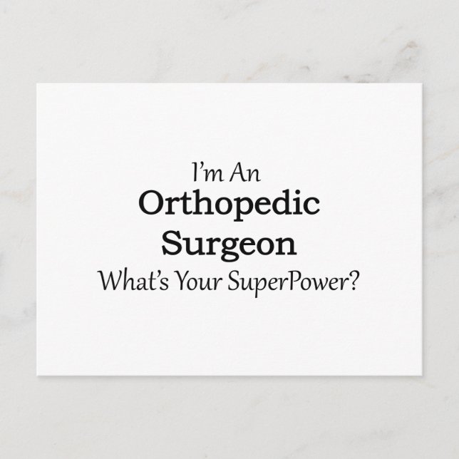 Carte Postale Chirurgien orthopédique (Devant)