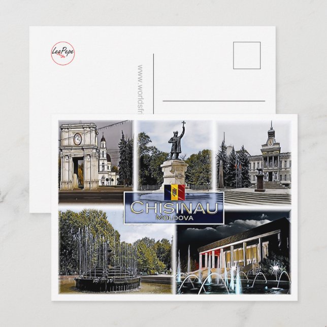Carte Postale Chisinau - Moldavie - Mosaïque - (Devant / Derrière)