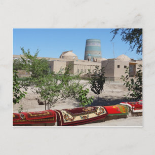 Carte Postale Chiwa, Khiva Blick zum Kalta-Minor-Minarett